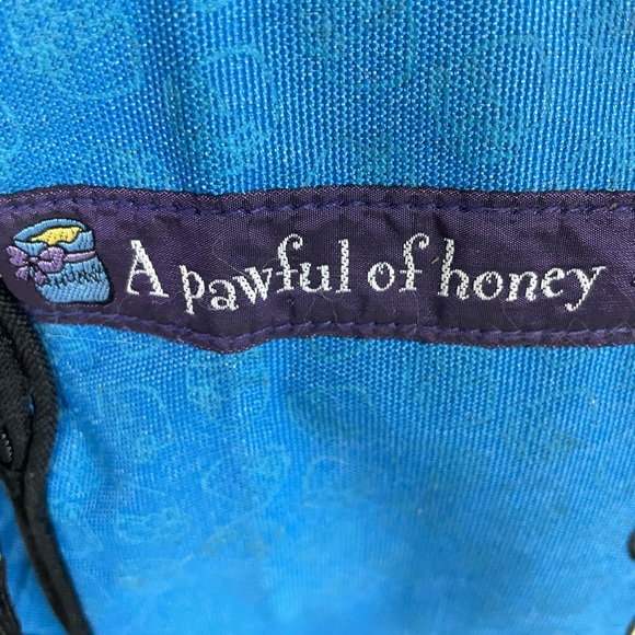 Winnie the Pooh Kids Backpack Vintage embroidered Disney Blue - Picture 3 of 9